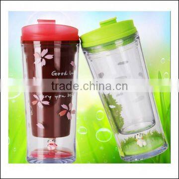 hot new products eco friendly pp travel reusable double wall plastic coffee mug cup,custom plastic coffee mug cups with cover