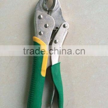 BERRYLION 10'' Soft Rubber Grip Round Jaw Pliers, Drop Forged Carbon Steel Locking Plier photo-4