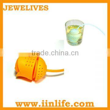 2013 Newest rose silicone tea bag strainer