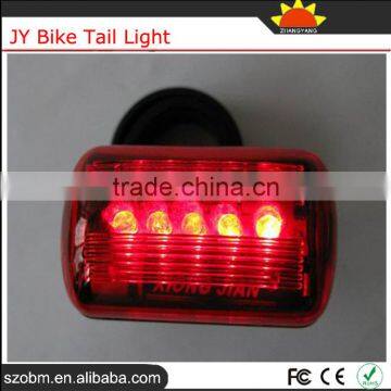 Jing Yi 5 LED 4 Mode Red Light Bike Safety Accessories Bike Tail Light photo-2