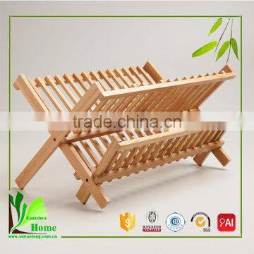 China Wholesale Custom Bamboo Adjustable Dish Rack photo-2