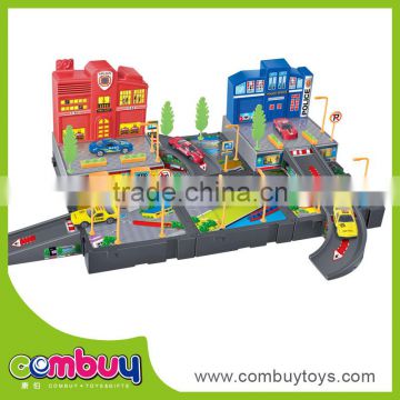 High quality plastic amusement park alloy car model kids toy car slide