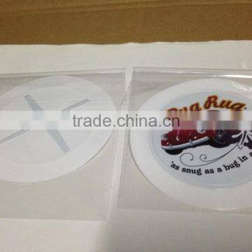 customized self-cling pvc tax disc holder