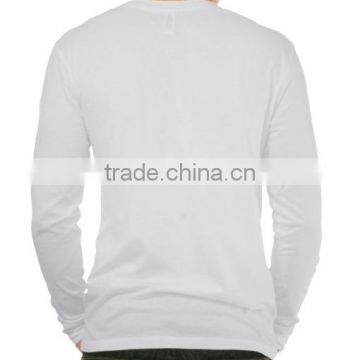 2016 Latest Men Long Sleeve Plain Solid Color Round Button Collar t Shirt photo-2