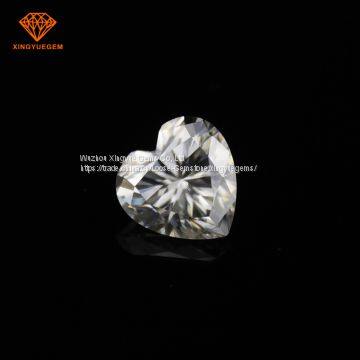 Heart Shaped High Bright White Polished Gemstone VVS1 3 Carat Moissanite per Carat Price Wholesale photo-2