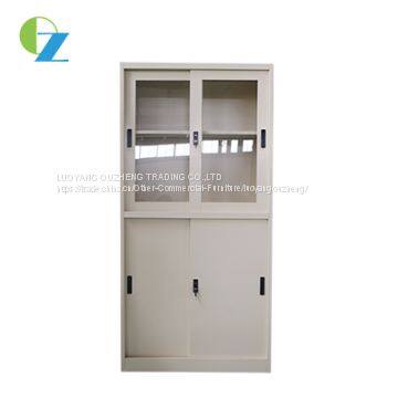 Популярный металлический и стеклянный шторный шкаф с металлической конструкцией photo-3