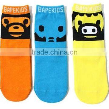 Hot sale lovely children cartoon socks cartoon tube socks