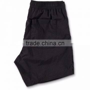 Black And White Nylon Elastic Waist Board Shorts Customize Chain Link Screen Print Graphics Swim Shorts 100% Nylon Zipper photo-5