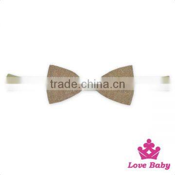 Koren Fancy Bow Elasticity Pony Girl Hair Band Solid Color Newborn Accessories photo-2