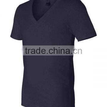 Fashion Cheap Plain Cotton Deep v Neck t Shirts for Men photo-2