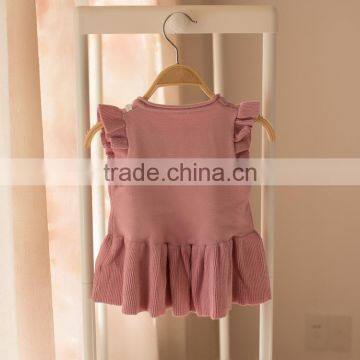 S32888W Baby Infant Kids Cute Fashion Appliques Vest Sweater 2017 Spring Fall Little Girls Knitwear photo-5