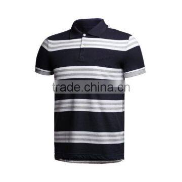 New Design Hot Selling in China Custom Mens Polo Collar Striped t Shirt photo-3