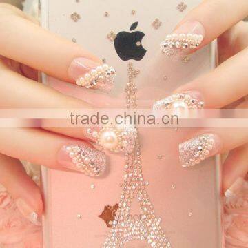 Fashionable Designed Finished Pearl Manicure Nail Tips photo-2
