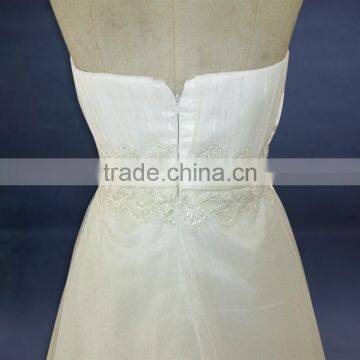 Western New Strapless Corset Wedding Dress photo-5