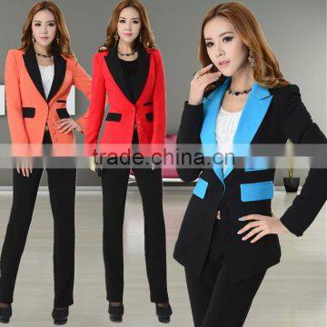 2015 New arrival formal ladies skirt suits work