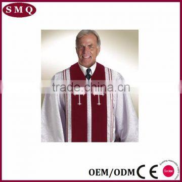 High Quality Church Cross Embroidery Pulpit Baptismal Robe photo-2