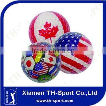 Painted Golf Ball National Flag Golf Ball