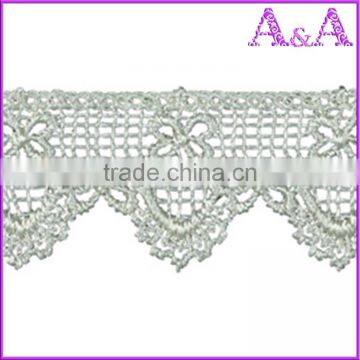 Pretty Ladies Embroidery Cotton Flower Lace Trim Black Lace photo-3