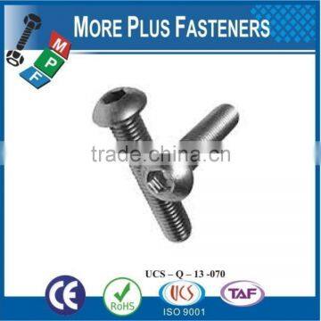 Made In Taiwan Hexagon Socket Button Head Cap Screw