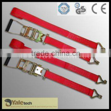 ratchet tie down straps in ratchet tie down cam buckle with hooks and rings best price by China manufacturer