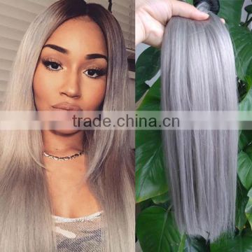 Alibaba wholesale hair color 1b/grey , Peruvian hair