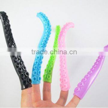New Environmental Plastic Octopus Tentacle Toy Mini Finger Prank/tricky Toys photo-2