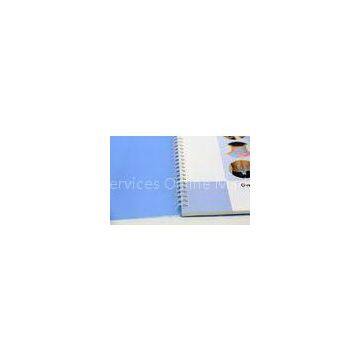 CMYK a4 spiral notebook Art Paper , Cardboard / offset printing service
