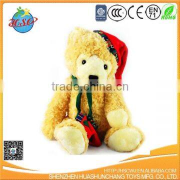 chrismas teddy bear plush christmas animals toy