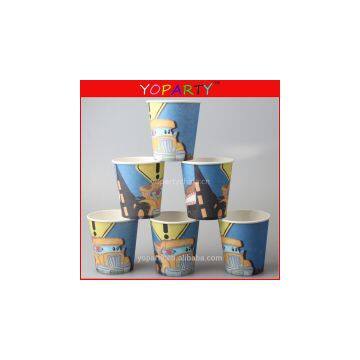 boys pirate kids/children\'s birthday party,cartoon Disposable paper cup ,2pcs table cover+24pcs cups+24pcs plates