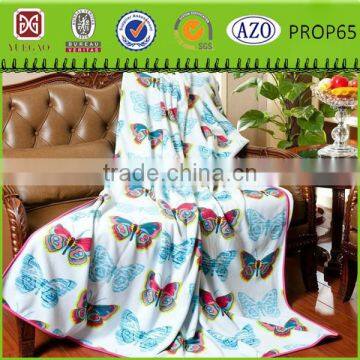 New arrive with fireworks printing coral fleece blanket