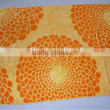 Professional factory supply jacquard design beach towel