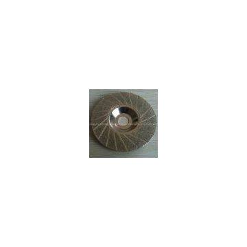 Electroplated diamond cymbal shaped  grinding disc
