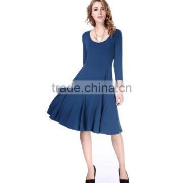 New fashion european style soft new floral dresses