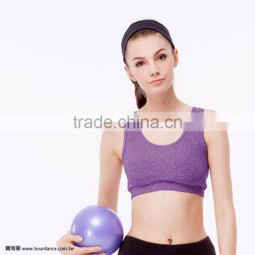 Gym wear high quality melange wholesale sports bra