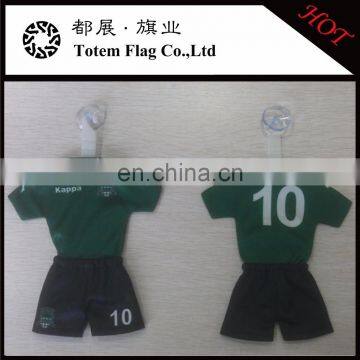 Factory cheap price printed logo football club mini jerseys