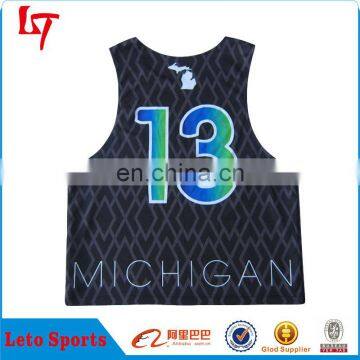 Wholesale custom youth lacrosse reversible jerseys/Lacrosse mesh wholesalers