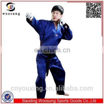 Martial arts custom blue kick boxing uniform tae kwon do