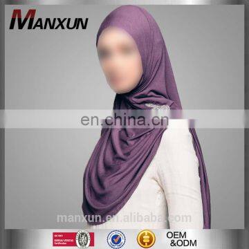 2017 High Quality Elegant Purple Islamic Scarf Middle East Women Hijab