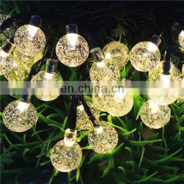 Christmas LED String Lights Solar Illumination 30 White Lights