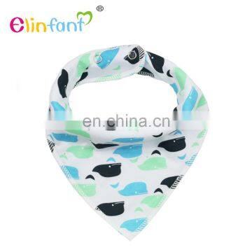 Elinfant New design fashion Baby Cotton Bibs Cute Cotton Baby Bandana Bibs manufacturer