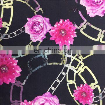 new design cotton digital print fabric with floral