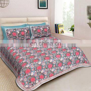 Indian Stylish Bed Sheet Bohemian Luxury Decor Bedding Luxury Queen Coverlet Set