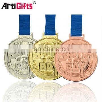 Commemorative Bespoke Brass Gold Silver Bronze Judo Competition Medal