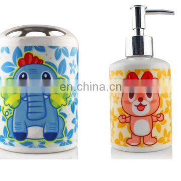 2016 new products sublimation ceramic bath set wholesale