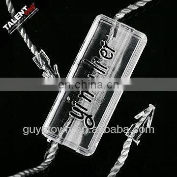 Custom New Fashion Brand Name Transparent String Seal Tag for Hangtag photo-2