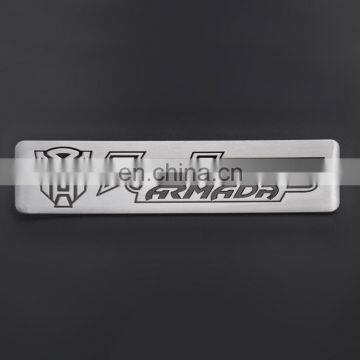 MINGYUAN Unique Design Hot Sale Custom Metal Car Logo Nameplate