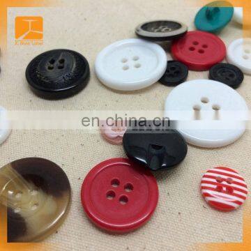 100 Pcs Red Dot 2 Holes Resin Buttons Fit Sewing Or Scrapbooking 15mm Dia.