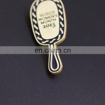 embossed logo metal badge custom