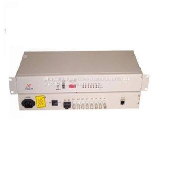 4 E1 + ethernet over Fiber Multiplexer