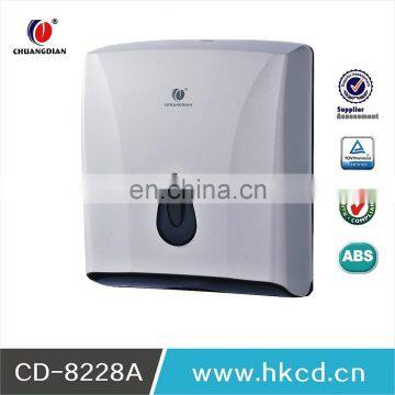 Plastic n-Folded Bathroom Hand Tissue Paper Towel Dispenser with lock design CD-8228C